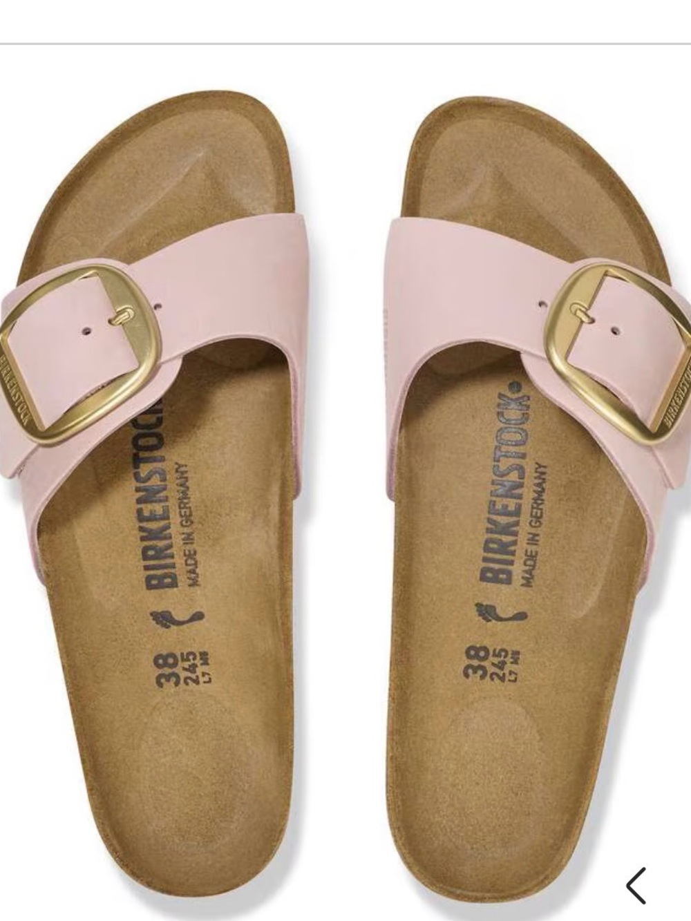 Birkenstock Madrid Big Buckle Soft Pink Nubuck Sandal - Picture 2 of 6